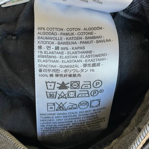 Levis Jeans Womens Size 31 Gray High Waisted Mom Denim Cropped Tapered Grunge - Picture 11 of 13